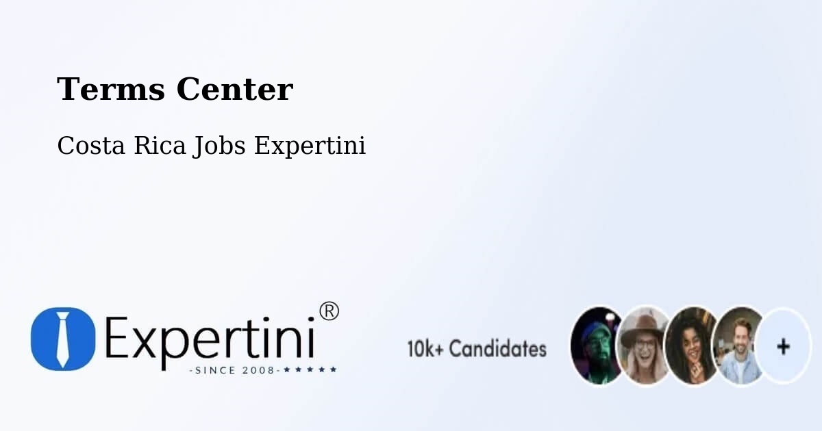 Terms of Service – Belén - Costa Rica Jobs Expertini